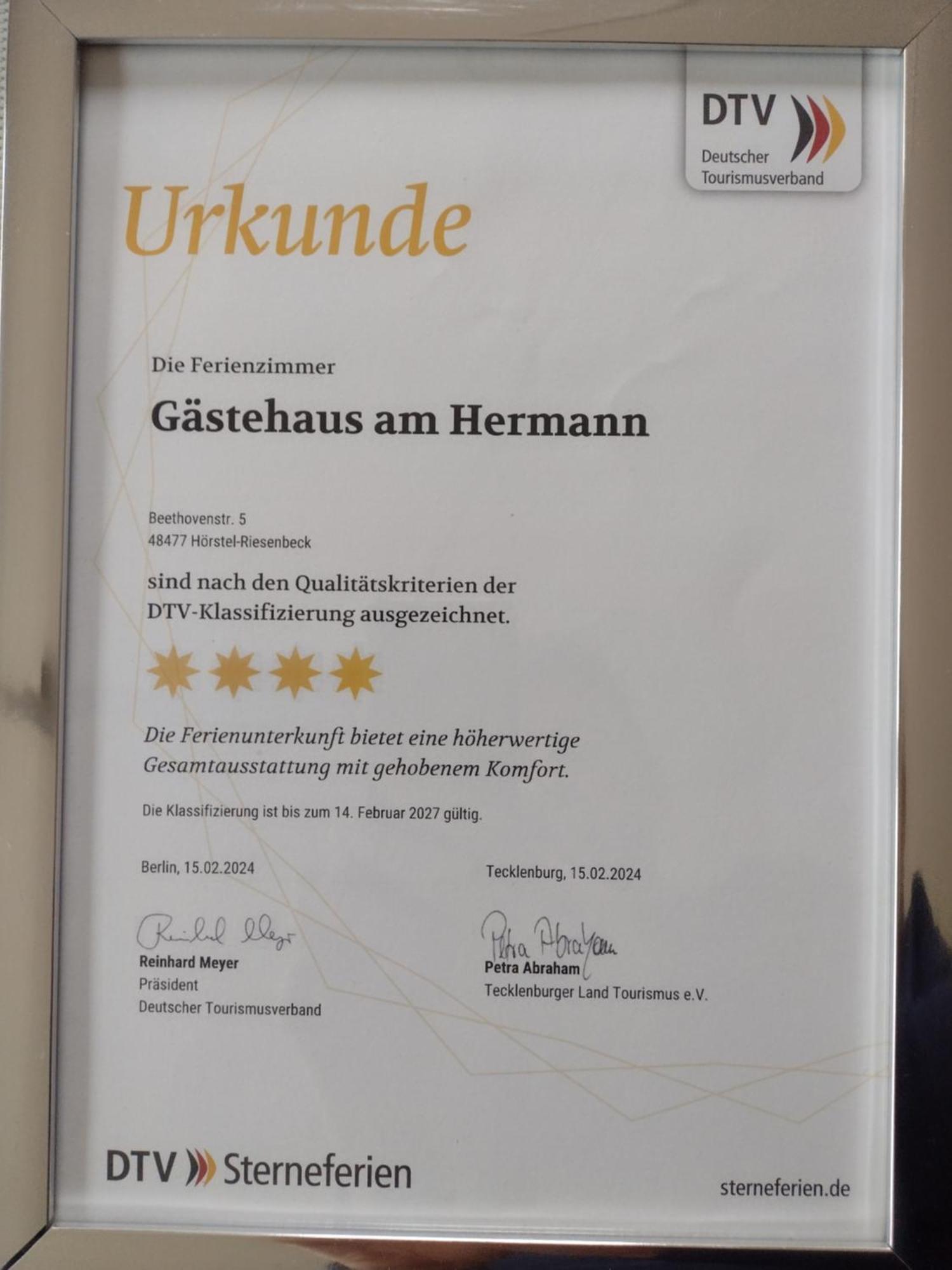 Gaestehaus Am Hermann Hörstel Zewnętrze zdjęcie